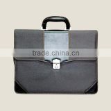 Canvas Briefcase with Pearl Nickle Lock Closer