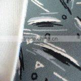 for Auto Seat Cushion Smooth Line Printed Velboa With Foam Bonded Fabric