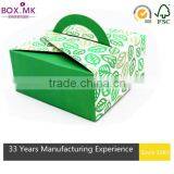 Recycled Green Square Food Kraft Cookie Boxes thumbnail-1