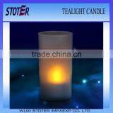 LED Tealight Candle With Cup Outside