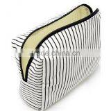Fashion Strips Canvas Cosmetic Bag thumbnail-4