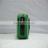 Design Solar Emergency Radio, Hand Crank to Wind Up, Flashlight, Phone Charger, Green thumbnail-6