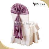 Cheap Wholesale Banquet Chair Cover Wedding Lace Chair Hood In White Color thumbnail-2