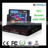 Multi-functions 7 Inch TFT Monitor 9CH Hybrid NVR DVR Player
