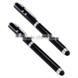 Ultra-sensitive Capacitive Stylus For iPad 4 in 1 Ballpoint Pen Laser Pointer LED Light for iPad iPhone