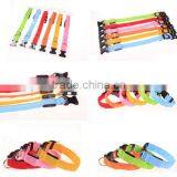 High Quality Nylon Nylon LED Flashing Dog Collar With 3 Flashing Mode 8 Colour