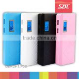 Emergency LCD display power bank 2 usb ports power charger external mobile power 13000mAh