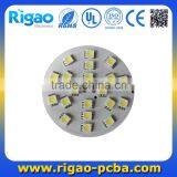 Circle single layer led aluminium pcb with led