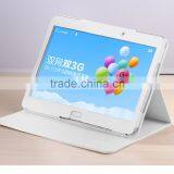 2015 White pu Leather Case for Universal 10inch Tablet Protective Leather Case Flip Cover With Stand