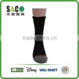 Grey and Black Yarn Doubling Foot and Jacquard Black Body Sports Socks thumbnail-4