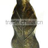 New 2016 Leaf Flower Vase for Home & Wedding Decoration Antique Aluminium Brass thumbnail-1