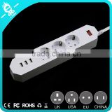 3 Outlet/Home Office Surge Protector 5 ft Cord with 3 Port Desktop USB Charging Station