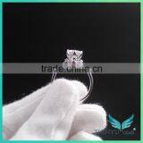Engagement Rings Moissanite Rings With 6.5mm EF Loose Gemstone, Online Jewellery Wholesale Synthetic Diamond Rings thumbnail-5