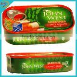 Supply 125g canned sardines in club can