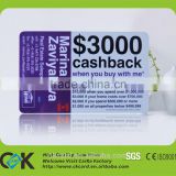 best selling cmyk printing coupon with customized design