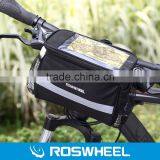 Roswheel 3.5L Bike Handlebar Bag Bicycle Cycling Supplies Front Tube Pocket 600D Map Pack for Riding Cycling thumbnail-1