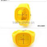 2013 New Hot Square Quartz Customized Logo Silicone Jelly Watch Interchangable Silicone Band/strap thumbnail-1