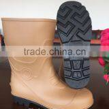 Western Cowboy Men Safety Boots Pvc Rain Boots Safety Shoes thumbnail-2