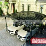 Easy Installation White Aluminum Frame Cantilever Carport With Polycarbonate Sheet thumbnail-6