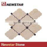 Newstar Crema Marfil Natural Marble Bathroom Wall Tile Spanish Lantern Mosaic thumbnail-4