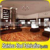 Custom-Made Luxury Stainless Steel Hotel Lobby Interior Design for Sale thumbnail-1