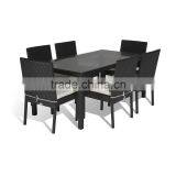 2017 Sigma High End Weatherproof Restaurant Plastic Rattan Dubai Dining Tables and Chairs thumbnail-1