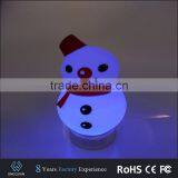 Creative Snowman Night Light Table Lamp Portable Bluetooth Speaker thumbnail-4