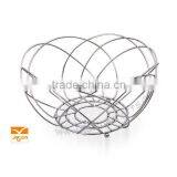Vintage Metal Wrought Iron Leaf Ivy Wire Flower Basket Fruit Basket thumbnail-5