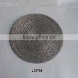 Silver Glass Bead Place Mats and Coasters With Different Colours and Patterns thumbnail-1