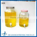 5L 3L Portico Smooth Straight Side Big Reusable Glass Wine Bottle thumbnail-1