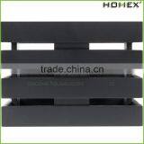 Bamboo Food Display Crate Riser Black Storage Box Homex BSCI/Factory thumbnail-1