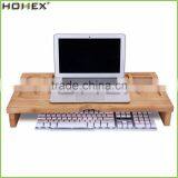 Bamboo Monitor Riser Stand Computer Laptop Stand/Homex_FSC/BSCI Factory thumbnail-1