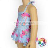 Ruffle Halter Top & Underwear Little Girls Swimwear Models Beachwear Beach Suit thumbnail-4