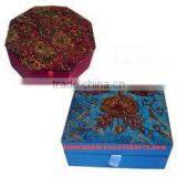 Zari Hand Embroidery Jewellery Boxes thumbnail-1