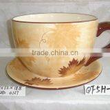 Big Cup&saucer Flower Pot SN0335 thumbnail-1