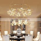 Royal Exquisite Handmade Porcelain and Crystal Green Floral Chandelier for Dining Room BF12-04284b thumbnail-2