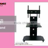 Living Room LCD Furniture Glass Movable Rotate TV Stand thumbnail-2