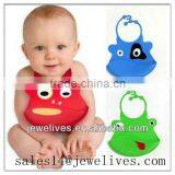 Multi-Color Pretty Lovely Silicone Rubble Baby Bibs thumbnail-1