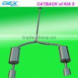 Performance Stainless Steel 304 Muffler Exhaust Pipe Catback of KIA5 thumbnail-2