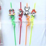 Fancy and fashion wedding plastic wild animal straws