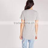 Woman Knit Plain T Shirt Blank Custom Dri Fit Import Blank t Shirts thumbnail-3