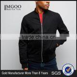 Sports Clothes Black Cotton Bomber Jacket Side Pockets With Lining Sport Jacket Teaming With A Red Tee thumbnail-1
