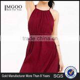 MGOO New Custom Design OEM Wine Maxi Dress Wine Maxi Dress for Women Backless Bandage Dress #25206113 thumbnail-4