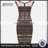 MGOO Imported Women Wholesale Dresses OEM/ODM Vintage Print Sleeveless Cocktail Dress Sheath Sexy Party Dress H290 thumbnail-5