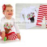 Kids Christmas Outfit Girls Ruffle New Years Clothes Sets Boutique thumbnail-3