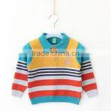 Baby Stripe Sweater Fashion Turn Down Collar Children Products thumbnail-1