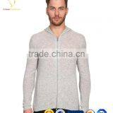 Plain Mens Merino Knit Cardigan Hoode, Mens Sweater Hoodie thumbnail-4