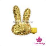 SPA052-5 Lovebaby New Design Girls Accessories Sequin Rabbit With Plastic Beautiful Clips thumbnail-2