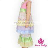 2017 New Three Color Cake Skirt Sleeveless Suit Stylish Ruffle Set Kids Anarkalifall Boutique Girl Clothing Outfits thumbnail-5