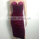 Runwaylover 050 Ladies 2017 Sexy Sleeveless Strapless Evening Dress thumbnail-2